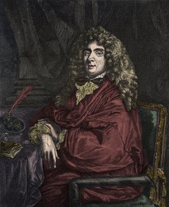 Portrét Jean-Baptiste Poquelina dit Moliere (Jean Baptiste Poquelin od Sébastien Bourdon