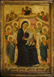 Madonna a dítě s devíti anděly, ca. 1315. od Segna di Buonaventura