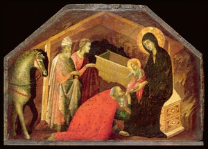 Klanění tří králů od Seminary Madonna Master