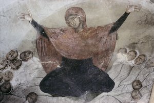 Rachel truchlící za svými dětmi, z kostela svatého Demetria, 1375-76