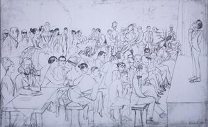 Komedianti odpočívají, 1916 od Sergei Alexandrovich Polyakov