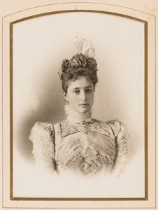 Elisabeth Fiodorovna de Russie (Elisabeth de Hesse Darmstadt) (1864-1918) - princezna hesenská po Rýnu, velkokněžna Alžběta Fjodorovna Ruska, od Levitského, Sergeje Lvoviče (1819-1898). Foto albuminu. Soukromá sbírka