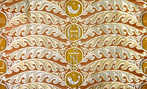 Olovyanishnikov Manufactory Gold Satin, začátek 20. století (textil)