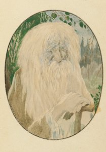 Leshy. Ilustrace k básni Ruslan a Ludmila od A. Puškina, 1921-1926.