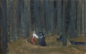 Ilustrace k Příběhu mrtvé princezny a sedmi rytířů