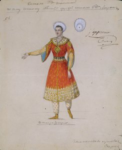 Návrh kostýmů pro balet Carina Syuyumbeki od A. Blanche, 1832 od Serkov