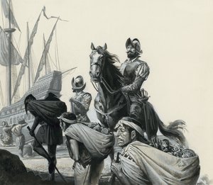 Francisco Pizarro a jeho dobyvatelé od Severino Baraldi
