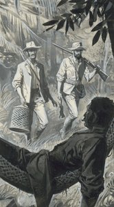 Henry Walter Bates a Alfred Russel Wallace (kvaš na papíře) od Severino Baraldi