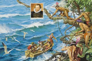 Sir Francis Drake (asi 1540-96) (kvaš na papíře) od Severino Baraldi