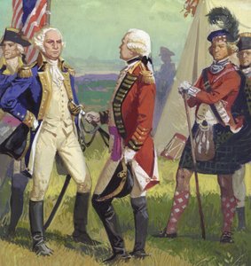Kapitulace lorda Cornwallise Georgi Washingtonovi od Severino Baraldi