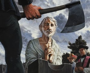 Poprava Waltera Raleigha (1552-1618) (kvaš na papíře) od Severino Baraldi