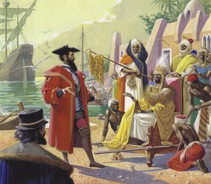 Vasco de Gama (1469-1524) (kvaš na papíře)
