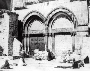 Vchod do kostela Božího hrobu, 1865