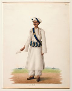 Harkara s dopisem, asi 1846 (neprůhledná čb na papíře)