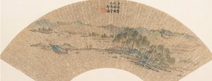 Krajina po Wen Zhengming, z roku 1640. od Shao Mi