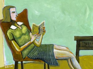 Žena, která tiše čte od Sharyn Bursic
