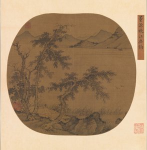 Rybaření v řece Autumn, ca. 1370. od Sheng Zhu