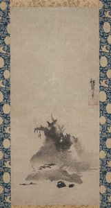 Haboku Flung-ink Landscape, c. 1510. od Shugetsu Tokan