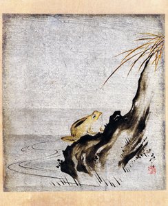 Žába v rybníku od Shibata Zeshin