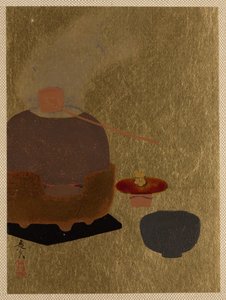 Zařízení pro čajový obřad. od Shibata Zeshin