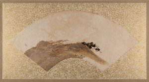 Vlny a skály, konec 19. století. od Shibata Zeshin
