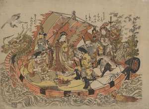Sedm šťastných bohů, mezi 1775 a 1780 od Shigemasa Kitao