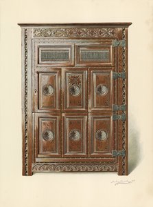 Dubová skříň (velština) (chromolitho) od Shirley Charles Llewellyn Slocombe