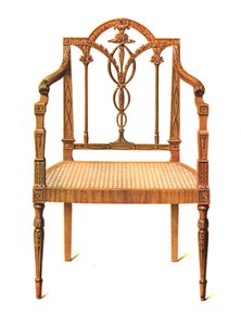 Židle Satinwood, 1908 od Shirley Charles Llewellyn Slocombe