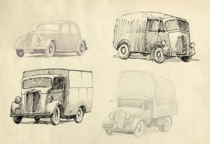 Osobní a nákladní automobily, 1951. od Shirley Markham