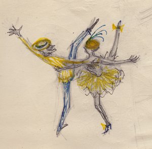Tančící pár, c1950. od Shirley Markham
