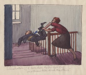 „Vzal jsem ho za levou nohu a shodil ze schodů“, 1952. od Shirley Markham