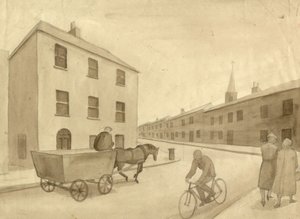 Monochromatická pouliční scéna, 1951. od Shirley Markham