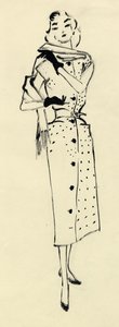 Žena v skvrnitých šatech, c1950. od Shirley Markham