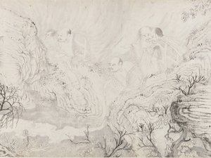 Šestnáct Luohanů z roku 1667.