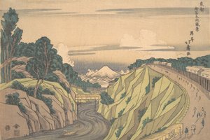 Pohled na Ochanomizu ve východním hlavním městě, ca. 1830, ca. 1830.
