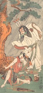 Kabuki a c a rs Ichimura Uzaemon Doctor X Jako Ko Kakeyama Návrh d Otaku Hiroji Dobrý jako prášek je Saburo. 1771. od Shunsho