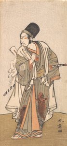 Stojící postava herce z rodiny Ichikawa, pravděpodobně Danjuro IV, 1726-1792. od Shunsho