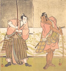 Herec Sakata Hangoro II a herec Matsumoto Koshiro IV, konec 18. století. od Shunsho