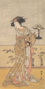 První Nakamura Tomijuro v roli Shigenoi, 10. měsíc, 1777. od Shunsho