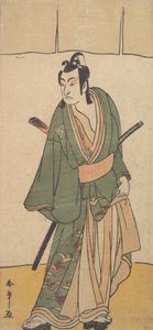 Druhý Ichikawa Monnosuke v roli Soga no Juro Sukenari, druhý měsíc, 1785. od Shunsho