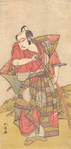 Druhý Ichikawa Yaozo jako samuraj oblečený v Gaudy Kamishimo, pravděpodobně 1773. od Shunsho