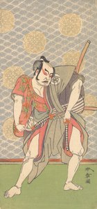 Druhý Nakamura Sukegoro v roli Gokumon no Shobei, druhý měsíc, 1771. od Shunsho