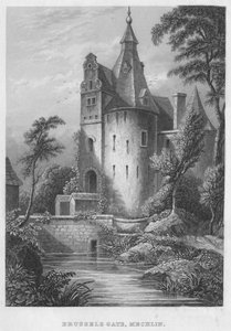 Bruselská brána, Mechlen, 1850