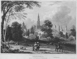 Brusel, poblíž Porte DAnderlecht, 1850