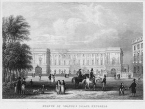 Palác prince of Oranges, Brusel, 1850