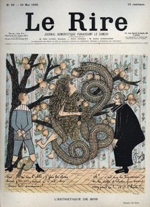 Eva a had: „Estetika Boba““ – Humorná kresba Gypu (Sibylle Gabrielle Marie Antoinette Riquetti de Mirabeau, hraběnka z Martel de Janville) (1849-1932) – „Smích“, 25. května