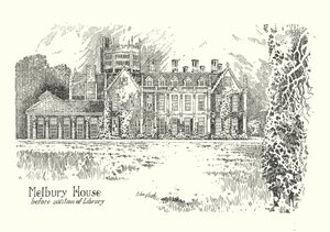 Dorset: Melbury House (litografie)