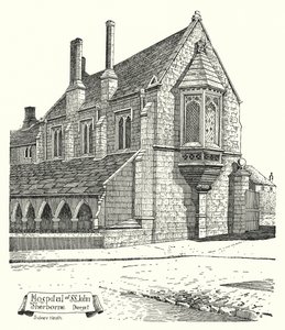 Hospital of St John, Sherborne, Dorset (rytina)