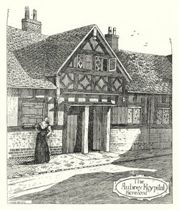 The Aubrey Hospital, Hereford (rytina)