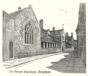 The Penrose Almshouses, Barnstaple (rytina)